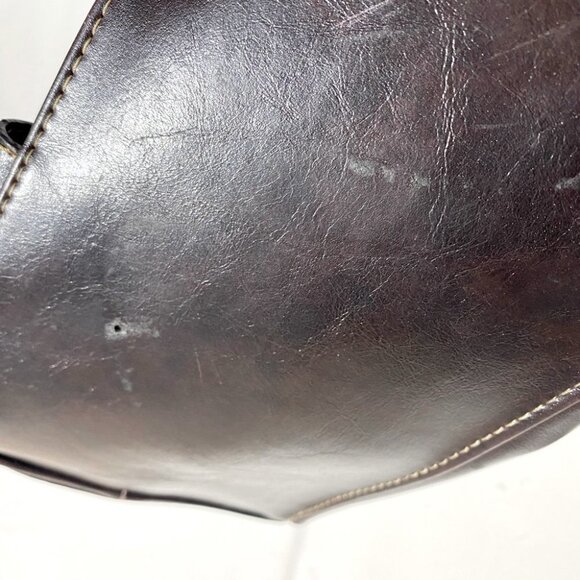 Aldo large brown faux leather purse handbag shoulder bag tote - Picture 6 of 15